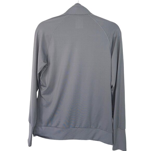 Adidas Golf Jacket Womens Size Medium M Zipper Front Stripes Polyester Spandex - Picture 2 of 9